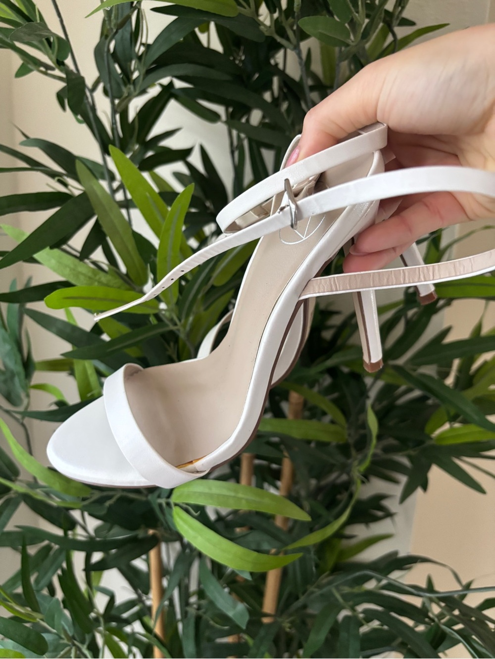 Missguided White Women's Strappy High Heel Sandals - Elegant Evening Shoe
